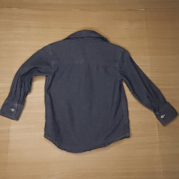 Toddler Boys Plaid And Denim Look Long Sleeve Button Down Bundle 2T - Picture 3 of 10